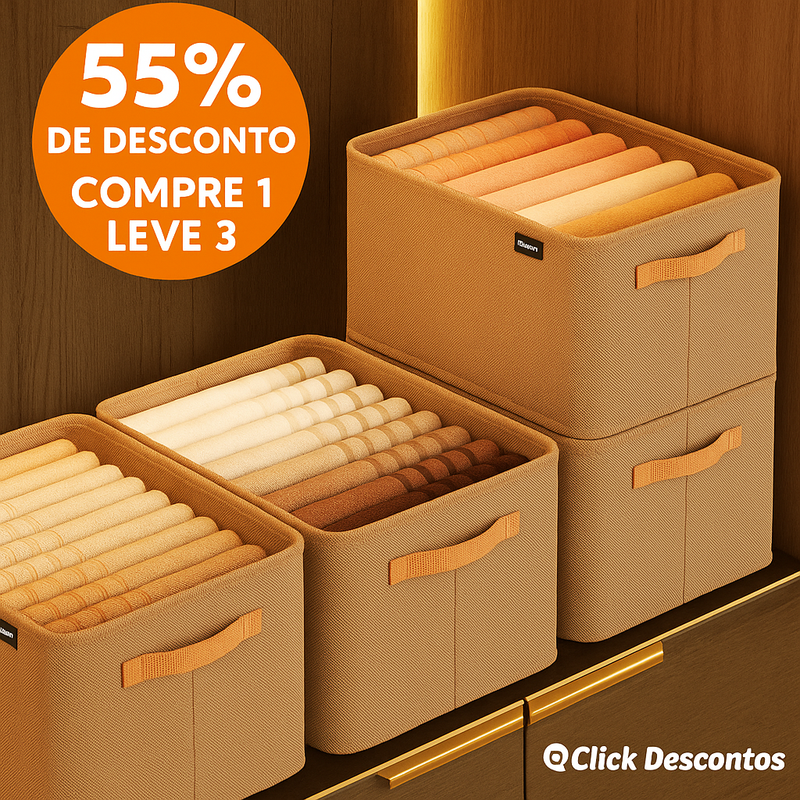 KIT de Peças Organizador de Roupas Dobrável