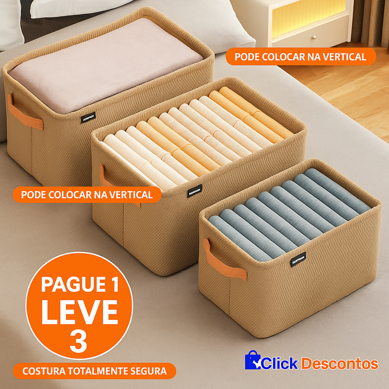 KIT de Peças Organizador de Roupas Dobrável