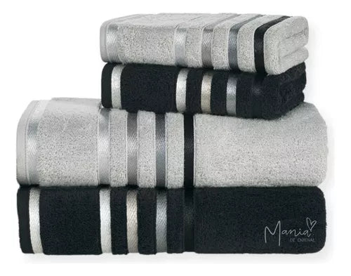 Toalhas de Banho Gigantes Fio Penteado Luminar KIT