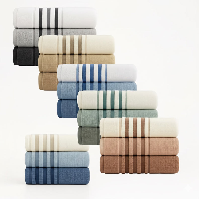 Toalhas de Banho Gigantes Fio Penteado Luminar KIT