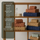 Toalhas de Banho Gigantes Fio Penteado Luminar KIT