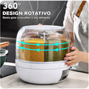 Dispenser De Grãos E Cereais Giratório Com 6 Divisões